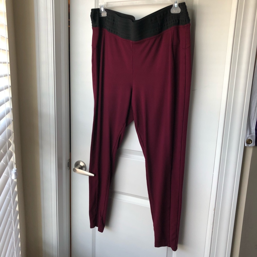 Maurices Burgundy Skinny Slacks